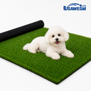 Gazon synthétique à drainage rapide, adapté aux animaux domestiques, fibres haute densité Dtex, pour la décoration extérieure des villas et cours, approvisionnement pour le marché américain - Product Image 1