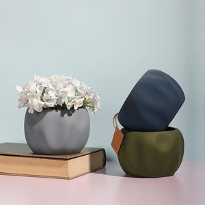 irregular estriada mate <span class=keywords><strong>de</strong></span> <span class=keywords><strong>la</strong></span> boda decoración <span class=keywords><strong>de</strong></span> Casa deor ornamentales <span class=keywords><strong>de</strong></span> concreto <span class=keywords><strong>de</strong></span> mini macetas para jardín - Product Image 4