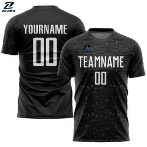 Maillot de football personnalisé en gros avec tissu à séchage rapide et coutures renforcées, maillot de football personnalisé pour le streetwear - Product Image 1