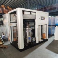 Compresor de Tornillo Estacionario ZAKF 100% Libre de Aceite, 75HP 55KW 9.0-10.0m3/min 8bar, Bajo Ruido, Refrigerado por Aire, Lubricado por Agua, con Pantalla LCD