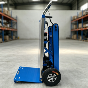 Carretilla Eléctrica Plegable de Alta Resistencia para Subir <span class=keywords><strong>Escaleras</strong></span>, con Capacidad de 400 kg, Accionamiento por Correa, Batería de Litio de 48 V, para Transportar Cargas - Product Image 6