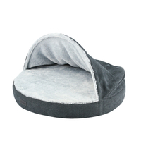 Lit orthopédique en peluche solide pour chat, grande taille, auto-chauffant, lit-caverne antidérapant pour chiens