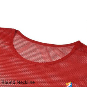 Chaleco Deportivo Unisex de Malla 100% Poliéster, Color Rojo Liso, Precio al por Mayor - Product Image 2