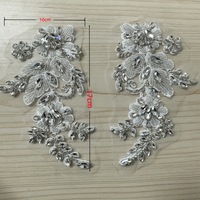 Aplikasi Motif Bunga 3D dari Kaca dengan Hiasan Berlian Imitasi untuk Aksesoris Pakaian, Teknik Jahit, Dekorasi Gaun Pengantin & Pakaian