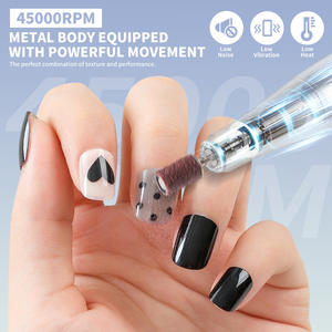 Taladro eléctrico para uñas de 45000RPM con base profesional pulidor de uñas para esmalte de Gel, lijadora de uñas, herramienta de manicura V8 - Product Image 4