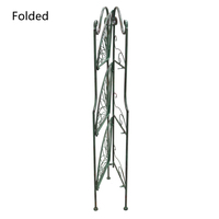 Étagère de rangement au sol multicouche pliante coin Triangle Pot de fleur étagères support de plante multifonction fer forgé métal pliable