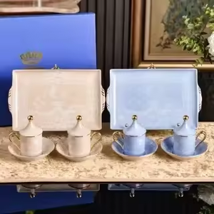 Juego de Taza y Platillo de Porcelana con Diseño de Elefante, Estilo Nórdico de Lujo, Moderno, Ecológico, de Alta Calidad, con Logotipo Personalizado - Product Image 1