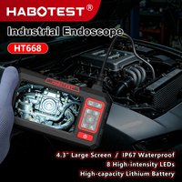 Écran IPS de 4,3 pouces, étanche IP67, objectif de sonde de 8,5 mm, Full HD, grossissement 1,0x-2,0x, endoscope industriel, inspection par boroscope