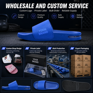 <strong>Sport</strong> Recovery Air Cushion Slides Custom Logo Unisex Athletic Gym Poolside Comfort Slippers Wholesale Private Label <strong>Sandals</strong> - Product Image 3