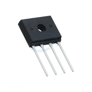Diodes Electronic Ic Components 4-ESIP BRIDGE RECT 1PHASE 1KV 6A D3K Original UG6KB100 - Product Image 1
