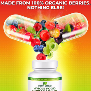 Complejo de Vitamina C de Alimentos Integrales 675mg, Bayas Orgánicas, Sin OMG, Vegano, 120 Cápsulas, Apoyo Inmunológico de Superalimentos Antioxidantes Orgánicos - Product Image 3