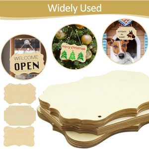 Panneaux muraux en bois rectangulaires, couleur bois, lot de plusieurs pièces, design rustique pour les chambres d'enfants, décoration de Noël - Product Image 4