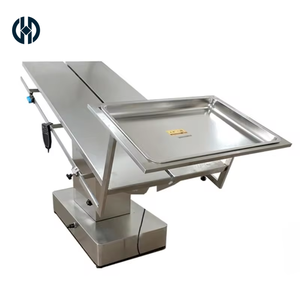 Table de chirurgie <span class=keywords><strong>vétérinaire</strong></span> soudée de haute qualité avec seau à déchets en acier inoxydable, support de perfusion et plateau pour cliniques vétérinaires - Product Image 4