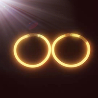 Bracelet bâton lumineux pour enfants Halloween Party Assortiment de couleurs bâton lumineux 100 Pack Glow In The Dark Bracelet