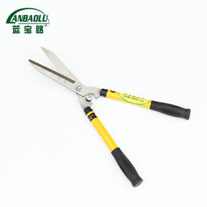 Cisailles à haies Lanbaolu 300 mm, lame en acier inoxydable, manche jaune, outil de jardinage pour la taille des arbustes et des buissons - Product Image 1