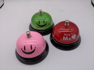 Campana de servicio de restaurante Metal 85mm * 60mm Color múltiple para llamar en suministros para mascotas y novedades para fiestas - Product Image 2