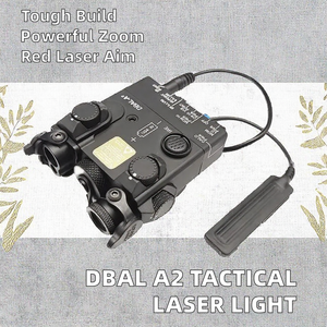 Lampe torche tactique DBAL A2 à lumière blanche, équipement de visée laser rouge, zoom 6x, en nylon haute résistance, compatible rail 20mm, accessoires de chasse - Product Image 3