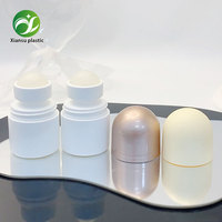 Stick déodorant anti-transpirant en plastique cylindrique avec bouchon à vis pour parfum et soins de la peau