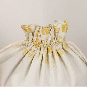 Bolsa de Lona de Algodón Personalizada con Cordón y Asa, Bolsa Reutilizable con Cordón, Bolsas de Almacenamiento de Algodón Natural en Varios Tamaños, Bolsas de Regalo - Product Image 4