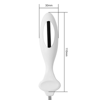 Sonda Vaginal de Biorretroalimentación, Tonificador Kegel, Masajeador Eléctrico, Diseño de Cuello Delgado para Tensar la Vagina, Terapia Física, Acero Cómodo