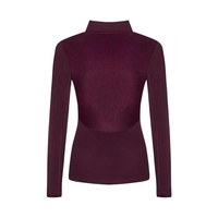 Chemise d'équitation à manches longues pour femmes, col zippé 1/4, respirante, séchage rapide, sous-vêtement équestre pour l'entraînement et la compétition