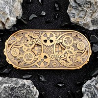 Jouets de fidget uniques en forme de dés à roulette creux en or, dés en métal RPG DND pour les jeux de table RPG DND