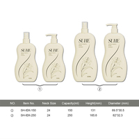 Bouteilles vides en plastique PE de luxe pour gel douche, lotion, shampoing, après-shampoing, avec pompe à lotion 150ml/250ml, pour visage et faux cils