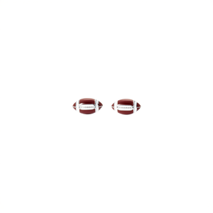 Boucles d'oreilles en forme de ballon de football en acier inoxydable 316L avec placage or PVD, bijoux tendance - Product Image 2