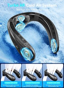 Semiconductor Cooling Neck <b>Fan</b> 5200mAh Rechargeable Wearable Air Conditioner Personal Neck <b>Cooler</b> Portable for Outdoor - Product Image 6