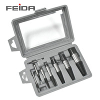FEIDA – Kit d'extraction de vis et boulons endommagés (8 pièces) pour acier au carbone, longueur 53-105 mm, personnalisable