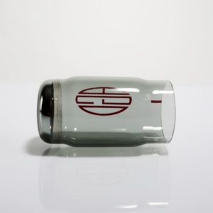 Abat-jour en <span class=keywords><strong>verre</strong></span> borosilicate 3.3 fait main OEM, couleurs, dôme, gris <span class=keywords><strong>fumé</strong></span>, avec logo personnalisé et bord poli pour éclairage intérieur - Product Image 4