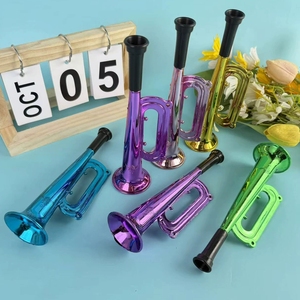 Electroplated Color Plastic <b>Party</b> Horn Toy Mini Trumpet Noisemaker For Sports Game Birthday <b>Party</b> <b>Carnival</b> Cheering Props - Product Image 6