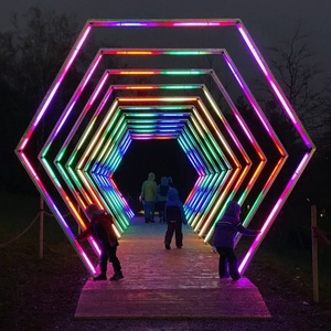 Barra de Túnel de Píxeles LED de 1m y 24V para Iluminación Decorativa de Eventos, Luces de Escenario para Bodas, Tubo de Luz Digital DMX512 - Product Image 2