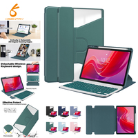 Abnehmbare um Grad drehbare 11-Zoll-PU-Ledertasche für iPad Inklusive Tastatur abdeckung Stifts chlitz Touchpad und Hintergrund beleuchtung