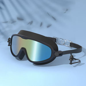 แว่นตาว่ายน้ำเล่นกีฬาสำหรับเด็กกรอบป้องกันรังสียูวีแบบมีปลั๊กอุดหูป้องกันหมอกป้องกันยูวี - Product Image 5