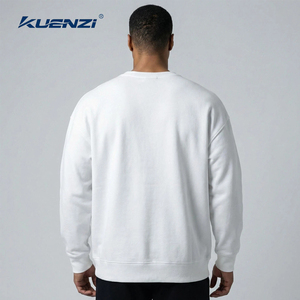 Felpa Kuenzi Morbida e Resistente per Stampa, 100% Cotone 420GSM, Pesante, <span class=keywords><strong>Senza</strong></span> <span class=keywords><strong>Cappuccio</strong></span>, Collo Tondo, per Uomo - Product Image 5