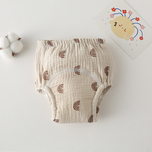 Pantalons d'apprentissage pour bébé réutilisables imprimés en gros, écologiques, en coton doux et gaze, avec protection anti-fuite - Product Image 6
