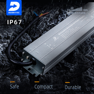 Dusktec 60W 100W 200W AC 100-130V 170-260V 100-260V DC 12V 24V IP67ช่องคู่ไฟหรี่แสงได้สามช่อง - Product Image 6