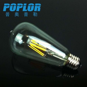 หลอดไฟ LED Poplor รุ่น St64 ขั้ว E27 B22 4 6 8 10 12 วัตต์ ฐานแก้ว 220 โวลต์ ใช้ไฟ AC - Product Image 1