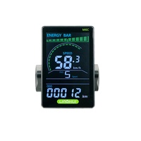 Komputer Sepeda Listrik M6C 36v 48v 60v Digital Stopwatch Komputer Sepeda Speedometer Ebike Layar LCD Sepeda Listrik