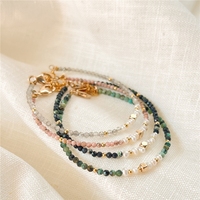 Pulsera de Cristal Irregular con Cadena de Extensión Chapada en Oro Fino Hecha a Mano al Mejor Precio, Clásica para la Creación de Joyas, Regalos para Mujeres