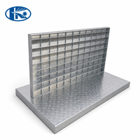 Grille en acier composite galvanisé à chaud en acier inoxydable anti-corrosion sur mesure pour le plancher des usines chimiques