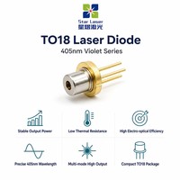 SHARP Dioda Laser Violet 405nm 1W yang Dapat Disesuaikan untuk Pengerasan Lem UV GH04V01A2GC (1000mW) TO-18 5.6mm Tutup Jendela Bebas Timbal untuk Penggunaan Medis