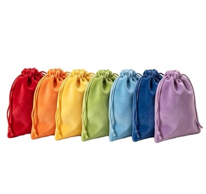 Sacs à cordon en velours doux pour parfum, logo personnalisé, petite pochette cosmétique pour bijoux, cadeau pour flacon de parfum - Product Image 4