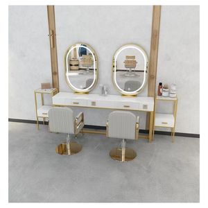 Miroir à LED avec étagère Organisateur de maquillage Miroir de courtoisie à LED Even Lighting Miroir rétroéclairé à LED pour sa vanité et la sienne - Product Image 5