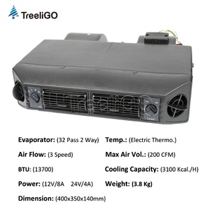 ชุดเครื่องปรับอากาศ BEU404-SET-05-14 12V 2000W ชุดเครื่องปรับอากาศคอมเพรสเซอร์ R134a AC ใต้แผงหน้าปัดพร้อมท่อ3/4/5ท่อ BEU404-SET-0 - Product Image 5