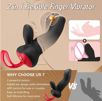 Vibrador de Dedo con Control por Aplicación, Masajeador Anal de Dedo al por Mayor, Masajeador Personal Femenino, Juguete Sexual para Adultos