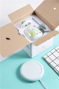 Hot Sale <b>USB</b> Constant Temperature <b>Heating</b> Breakfast Juice Milk Tea Cup Gifts Coffee Cups Ceramic Mug Porcelain Mugs - Product Image 4