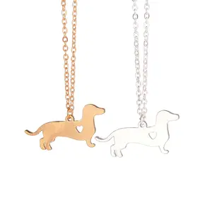 Dachshund Necklace Jewelry Dog Pendant Pet Doxie Necklace Sausage Dog Lovers