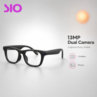 Gafas con Cámara de 13MP, 32GB de Memoria, Control Táctil, Función de Comunicación, Grabación Inteligente, Recargables, para Viajes